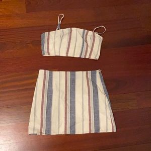 Two piece matching skirt set